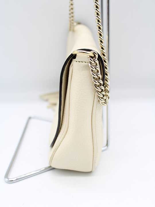 Gucci SoHo Interlocking G Chain Shoulder Bag (Model 536224) (White)