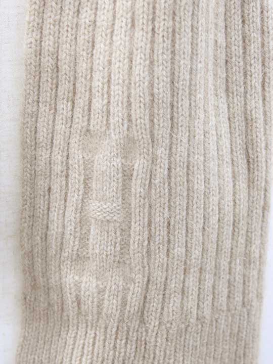 Hermes Cashmere-Sable H-Logo Scarf (Beige)