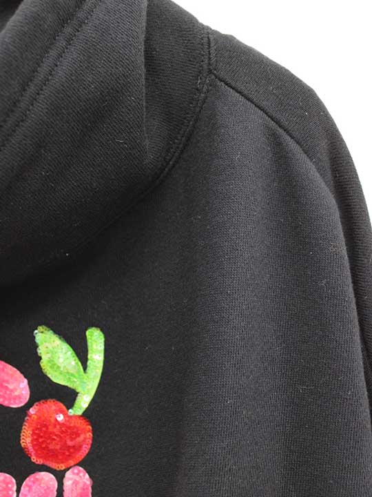 Gucci Sequin Hooded Sweatshirt (Model 717417) (Black)