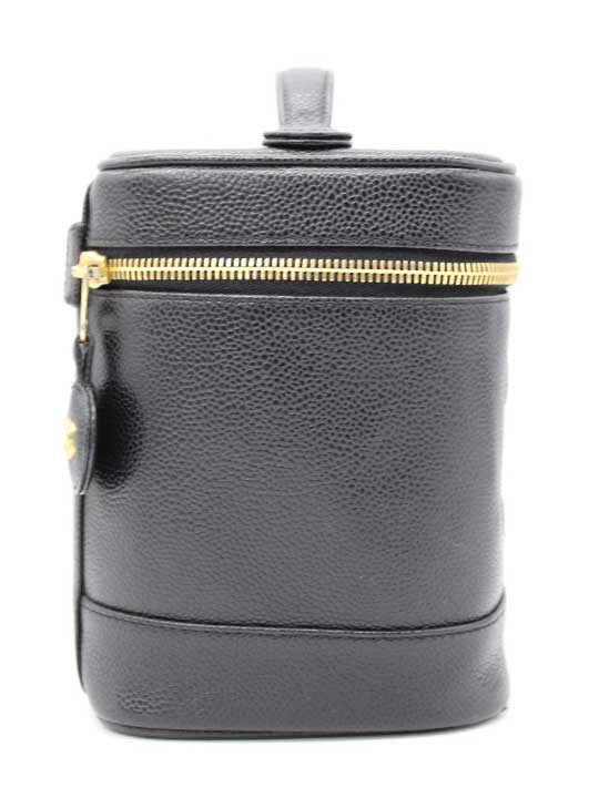 CHANEL Caviar Vanity Bag Black (gold hardware)