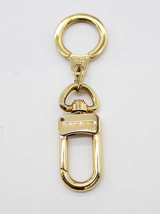 LOUIS VUITTON Anneau Charm Keyring Gold