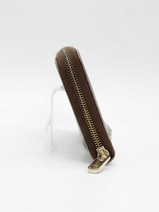 LOUIS VUITTON Damier Ebene Zippy Organizer Wallet Brown