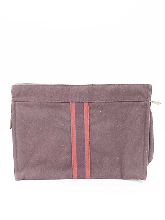 HERMES Fourre Tout Clutch Wine red