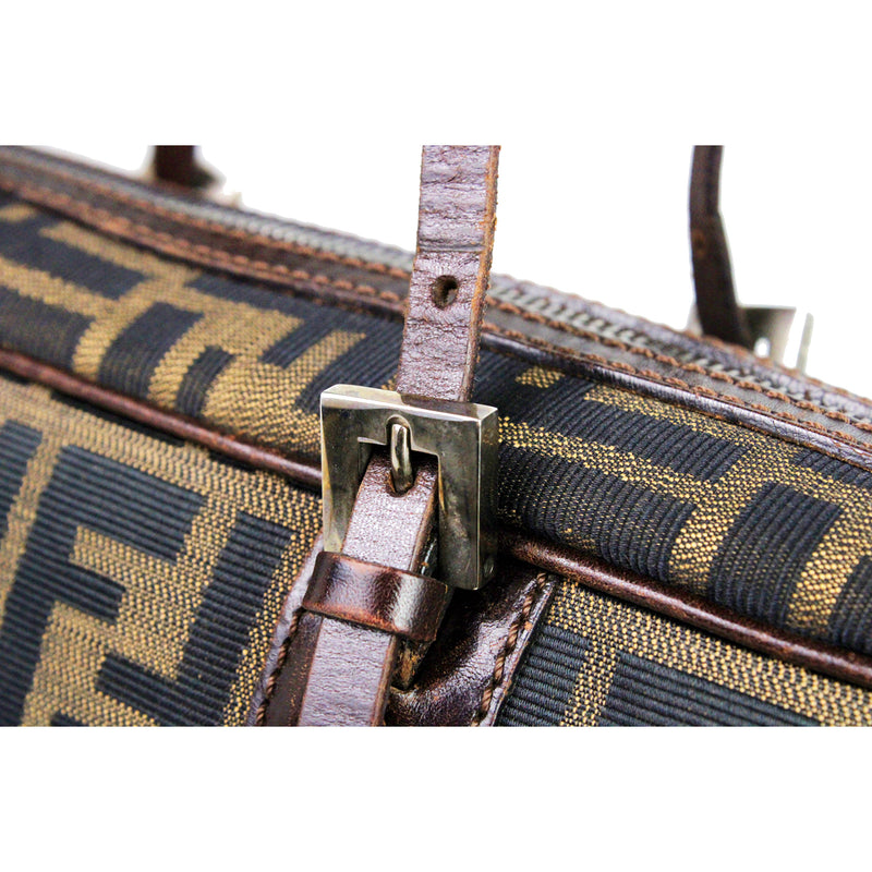 Vintage Fendi Zucca Boston Bag | Handbag