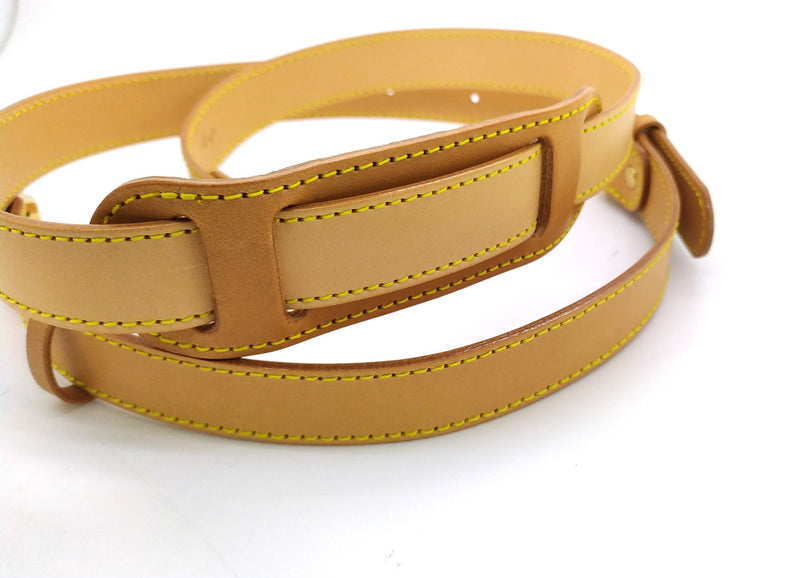 Vachetta Leather Adjustable Crossbody - Shoulder Pad - Real